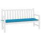 Preview: Gartenbank-Auflage Blau 200x50x3 cm Oxford-Gewebe