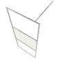 Preview: Duschwand für Begehbare Dusche ESG-Glas Steindesign 140x195 cm