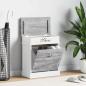 Preview: ARDEBO.de - Schuhschrank Grau 50 x 28 x 58 cm Paulownia Holz