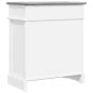 Preview: Schuhschrank Grau 50 x 28 x 58 cm Paulownia Holz