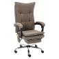 Preview: ARDEBO.de - Massage-Bürostuhl Taupe Stoff
