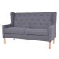 Preview: 3-tlg. Sofa-Set Stoff Grau