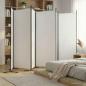 Preview: ARDEBO.de - 6-tlg. Paravent Wei? 520x180 cm Stoff