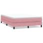 Preview: Boxspringbett ohne Matratze Rosa 140x220 cm Samt