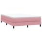 Preview: Boxspringbett ohne Matratze Rosa 140x220 cm Samt