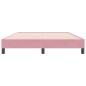 Preview: Boxspringbett ohne Matratze Rosa 140x220 cm Samt