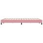 Preview: Boxspringbett ohne Matratze Rosa 140x220 cm Samt