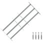 Preview: ARDEBO.de - Fenstergitter Verstellbar mit 3 Querstäben 700-1050 mm