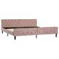 Preview: Bettgestell Rosa Samt 200 x 200 cm