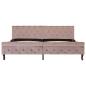 Preview: Bettgestell Rosa Samt 200 x 200 cm