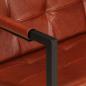 Preview: 2-Sitzer-Sofa Braun Echtes Ziegenleder
