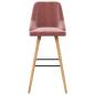 Preview: Barhocker 2 Stk. Rosa Samt