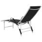 Preview: Sonnenliege Textilene und Aluminium Schwarz