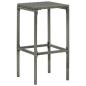 Preview: Barhocker mit Kissen 3 Stk. Grau Poly Rattan