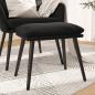 Preview: ARDEBO.de - Fußhocker Schwarz 45x29,5x35 cm Samt