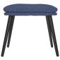 Preview: Fußhocker Blau 45x29,5x35 cm Stoff