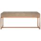 Preview: Sitzbank Beige 110x36x45 cm Samt