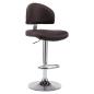 Preview: Barhocker 2 Stk. Braun Kunstleder