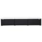 Preview: Sonnenliege mit Auflage Poly Rattan Schwarz