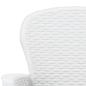 Preview: Gartenst?hle 2 Stk. mit Kissen Wei? Kunststoff Rattan-Optik