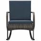 Preview: Garten-Schaukelstuhl Poly Rattan Anthrazit