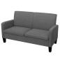Preview: ARDEBO.de - 2-Sitzersofa 135 x 65 x76 cm Dunkelgrau