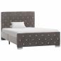 Preview: ARDEBO.de - Bettgestell Grau Samt 100x200 cm