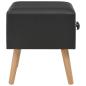 Preview: Nachttisch Schwarz 40x35x40 Kunstleder