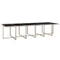 Preview: 17-tlg. Garten-Essgruppe mit Auflagen Poly Rattan Beige