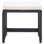 Preview: 15-tlg. Garten-Essgruppe mit Kissen Poly Rattan Schwarz