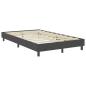 Preview: Boxspring-Bettgestell Grau Stoff 120x200 cm