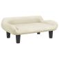 Preview: Hundebett Creme 70x40x24 cm Samt