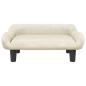 Preview: Hundebett Creme 70x40x24 cm Samt