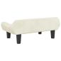 Preview: Hundebett Creme 70x40x24 cm Samt