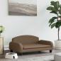 Preview: ARDEBO.de - Hundebett Braun 70x45x30 cm Stoff