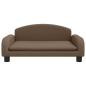 Preview: Hundebett Braun 70x45x30 cm Stoff
