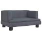 Preview: Hundebett Dunkelgrau 60x40x30 cm Samt