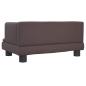 Preview: Hundebett Braun 60x40x30 cm Kunstleder