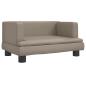 Preview: Hundebett Cappuccino-Braun 60x40x30 cm Kunstleder