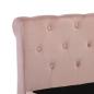Preview: Bettgestell Rosa Samt 90x200 cm