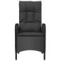 Preview: Gartenstühle 2 Stk. Poly Rattan Schwarz