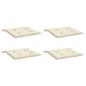 Preview: Gartenstuhl-Kissen 4 Stk. Creme 50x50x3 cm Oxford-Gewebe