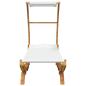 Preview: Sonnenliege mit Dach 100x190x134 cm Bugholz Massiv Creme