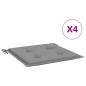 Preview: Gartenstuhl-Kissen 4 Stk. Grau 50x50x3 cm Oxford-Gewebe