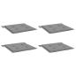 Preview: Gartenstuhl-Kissen 4 Stk. Grau 50x50x3 cm Oxford-Gewebe