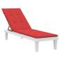 Preview: Liegestuhl-Auflage Rot (75+105)x50x4 cm