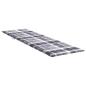 Preview: Sonnenliegen-Auflage Grau Karomuster 200x60x3 cm Oxford-Gewebe