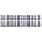 Preview: Sonnenliegen-Auflage Grau Karomuster 200x60x3 cm Oxford-Gewebe