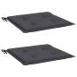 Preview: Gartenstuhl-Kissen 2 Stk. Anthrazit 40x40x3 cm Oxford-Gewebe