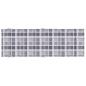 Preview: Sonnenliegen-Auflage Grau Karomuster 186x58x4 cm Oxford-Gewebe